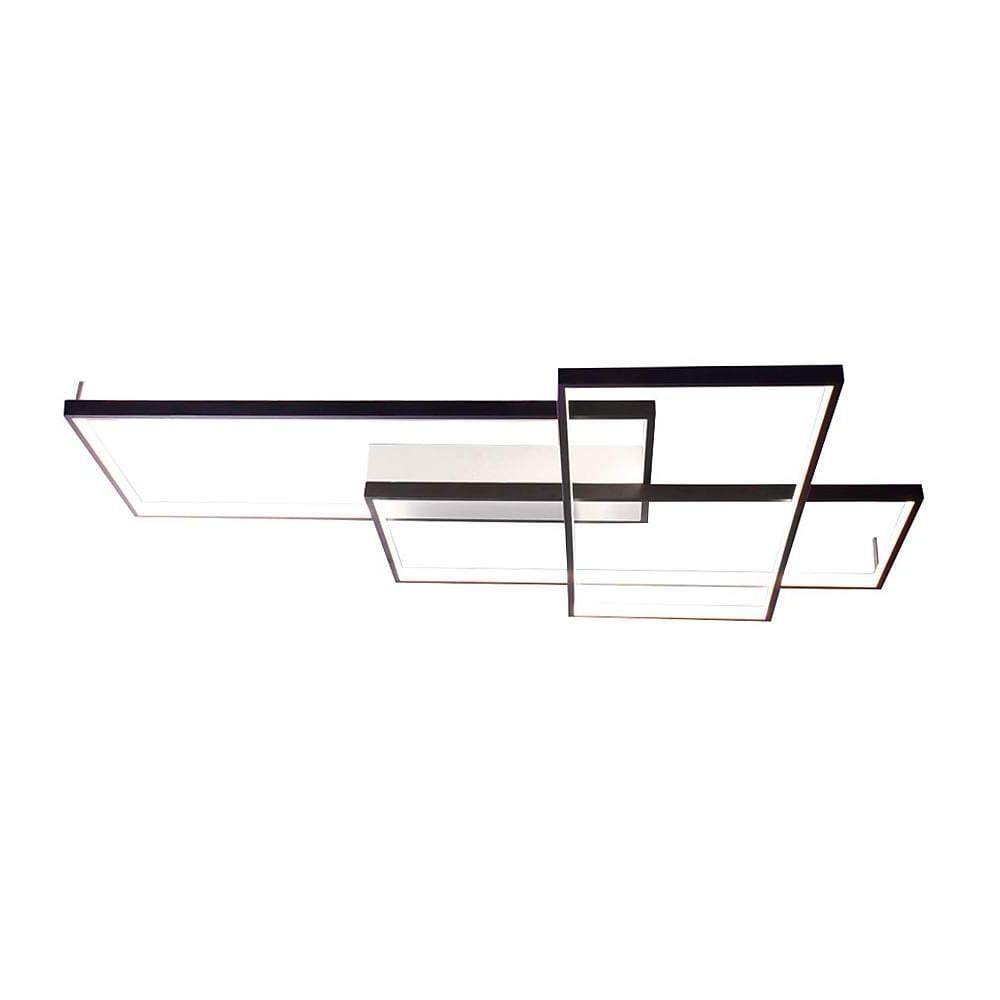 Rectangular Hybrid Modern Flush Mount Ceiling Light with LED