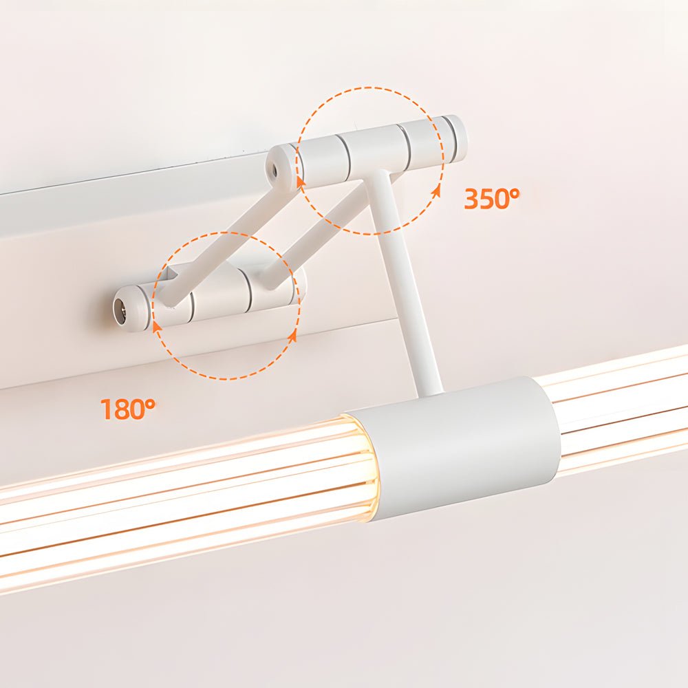 Adjustable LED Vanity Light with Dual Swing Arms - Modern Bathroom