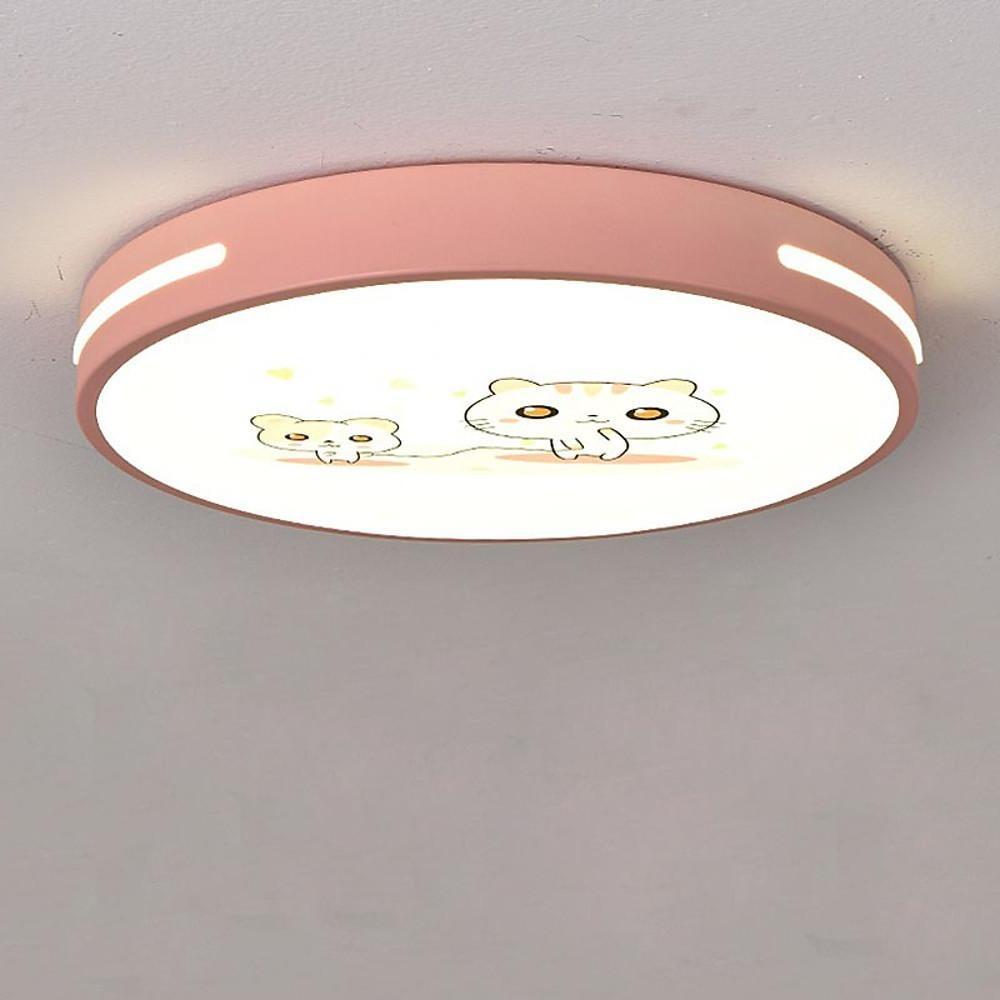 Modern LED Flush Mount Ceiling Light with Playful Patterns