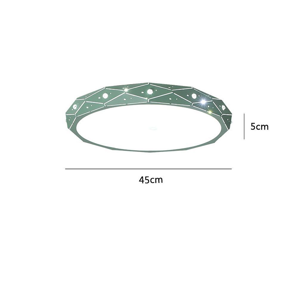 Nordic Drum Flush Mount LED Ceiling Light with Cutout Pattern