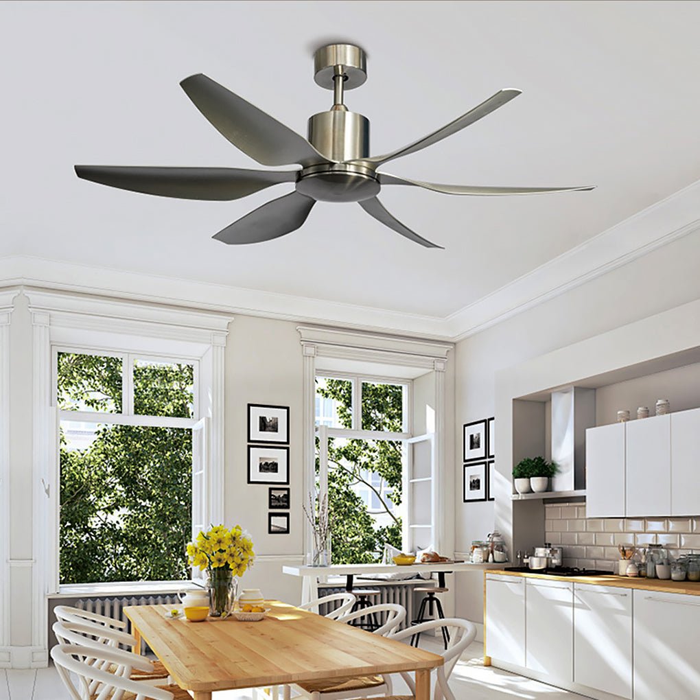 66 Inch Silent DC Ceiling Fan with Dimmable LED Light & Remote