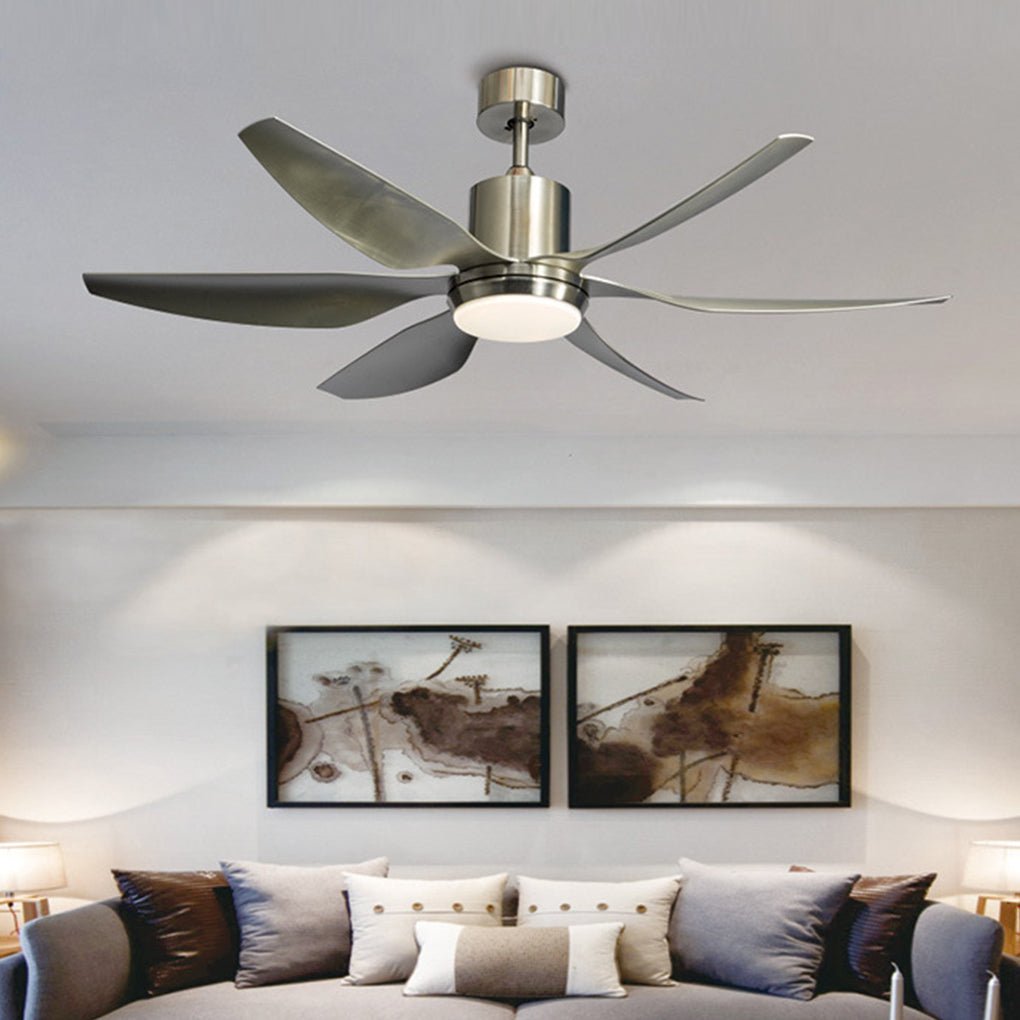 66 Inch Silent DC Ceiling Fan with Dimmable LED Light & Remote
