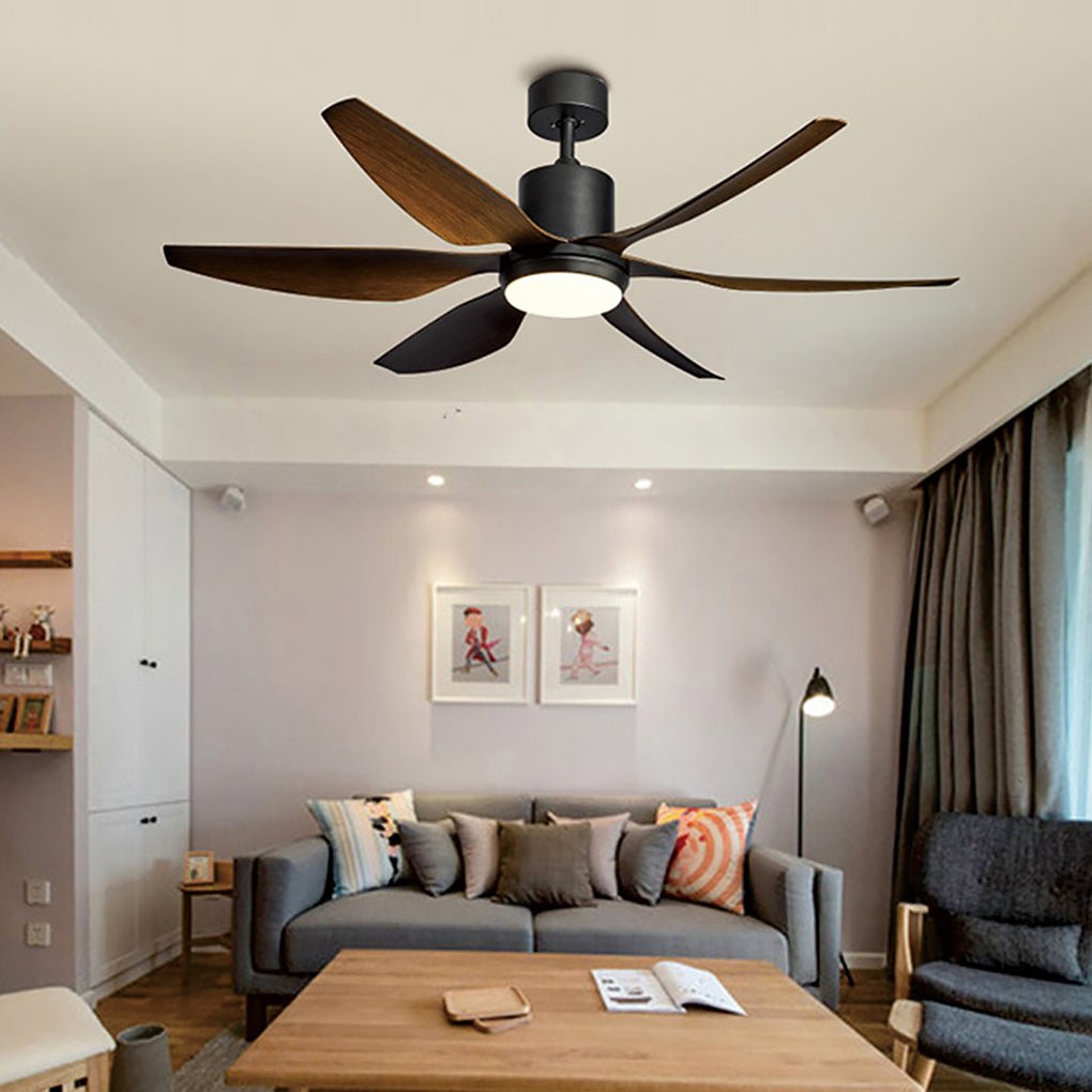 66 Inch Silent DC Ceiling Fan with Dimmable LED Light & Remote