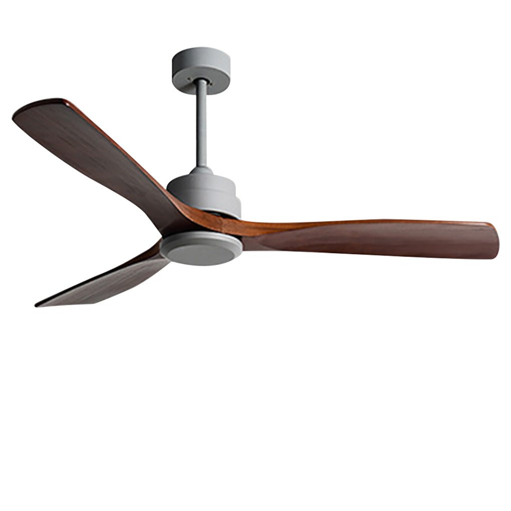 Modern Wooden Ceiling Fan with Remote Control & Adjustable Speed