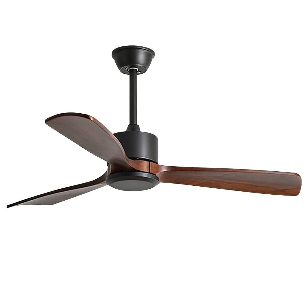 Modern Wooden Ceiling Fan with Remote Control & Adjustable Speed