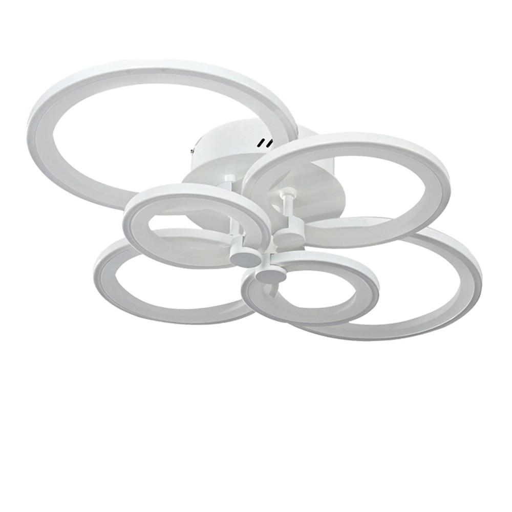 Multi-Circle Dimmable LED Semi-Flush Mount Ceiling Light