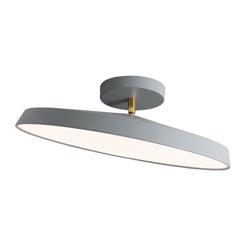 Adjustable Circular LED Semi-Flush Mount Ceiling Light