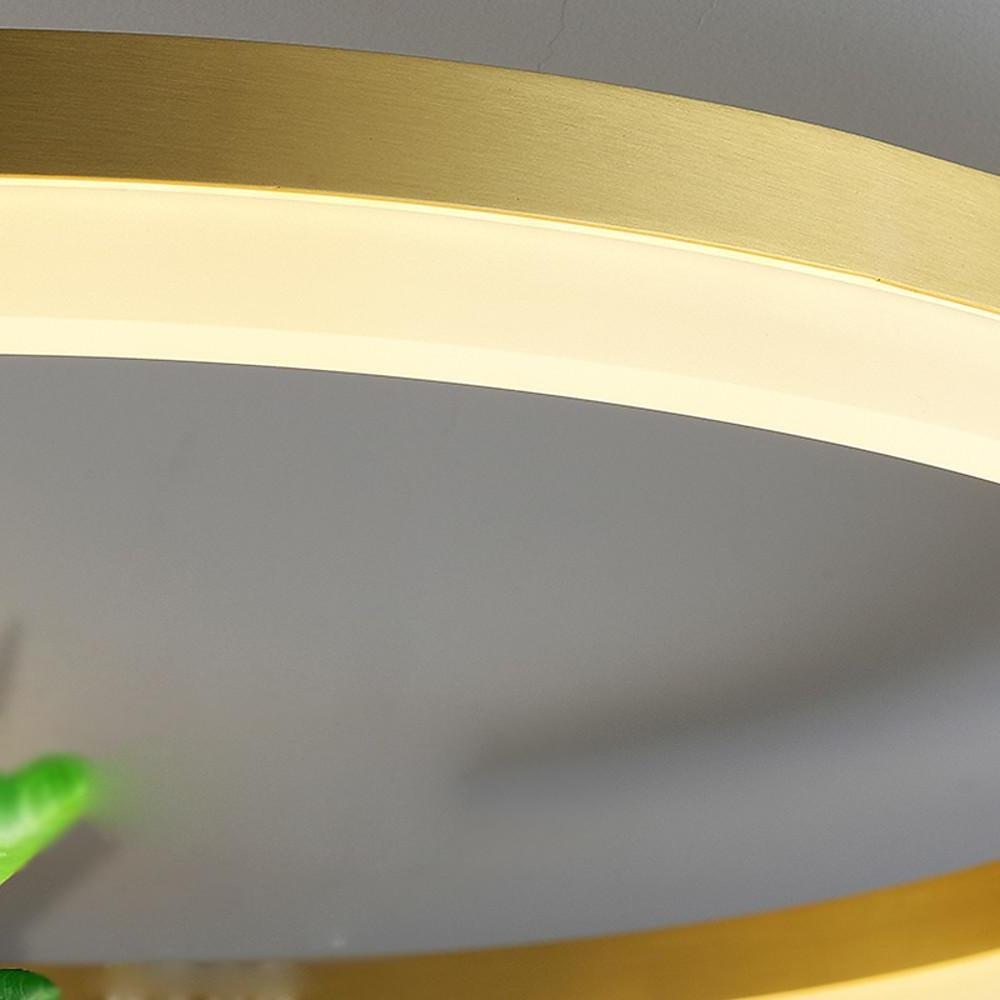 Overlapping Circles Flush Mount LED Ceiling Light Metal Acrylic