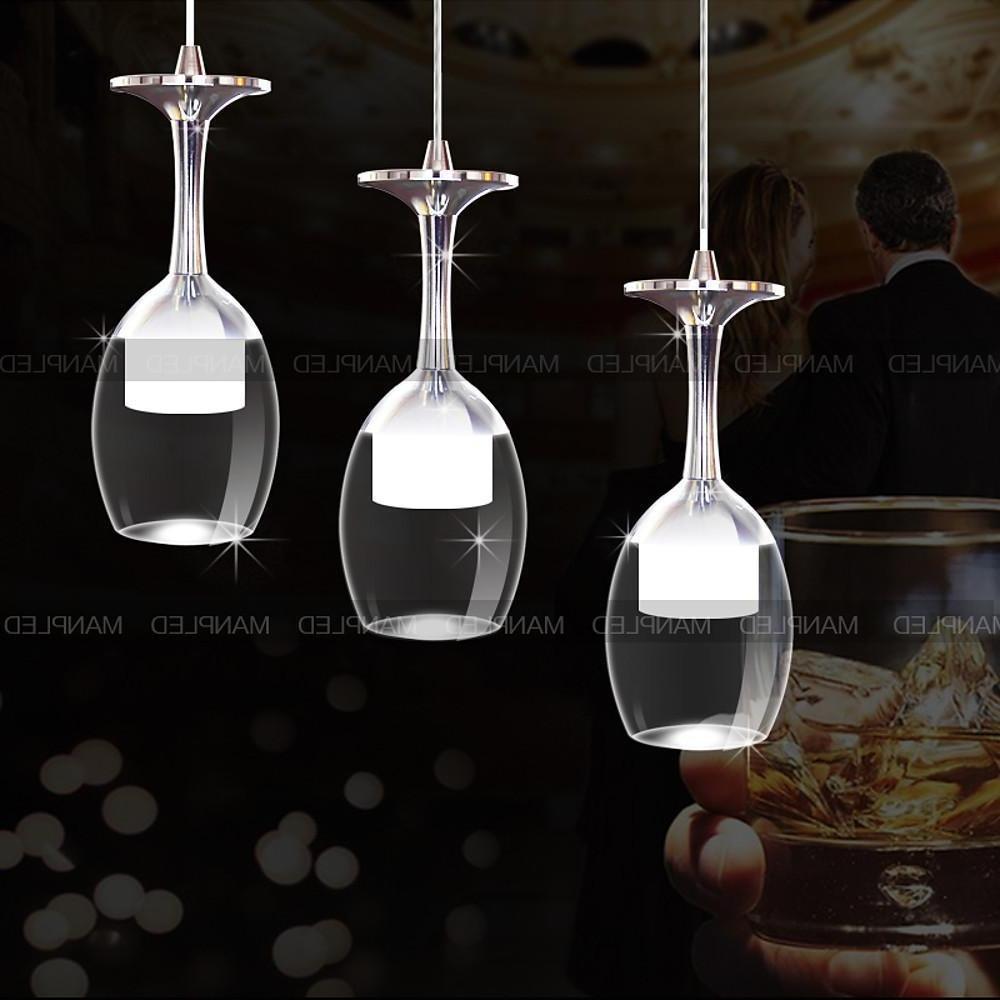 Modern 3-Light Linear Pendant | Electroplated Aluminum & Acrylic