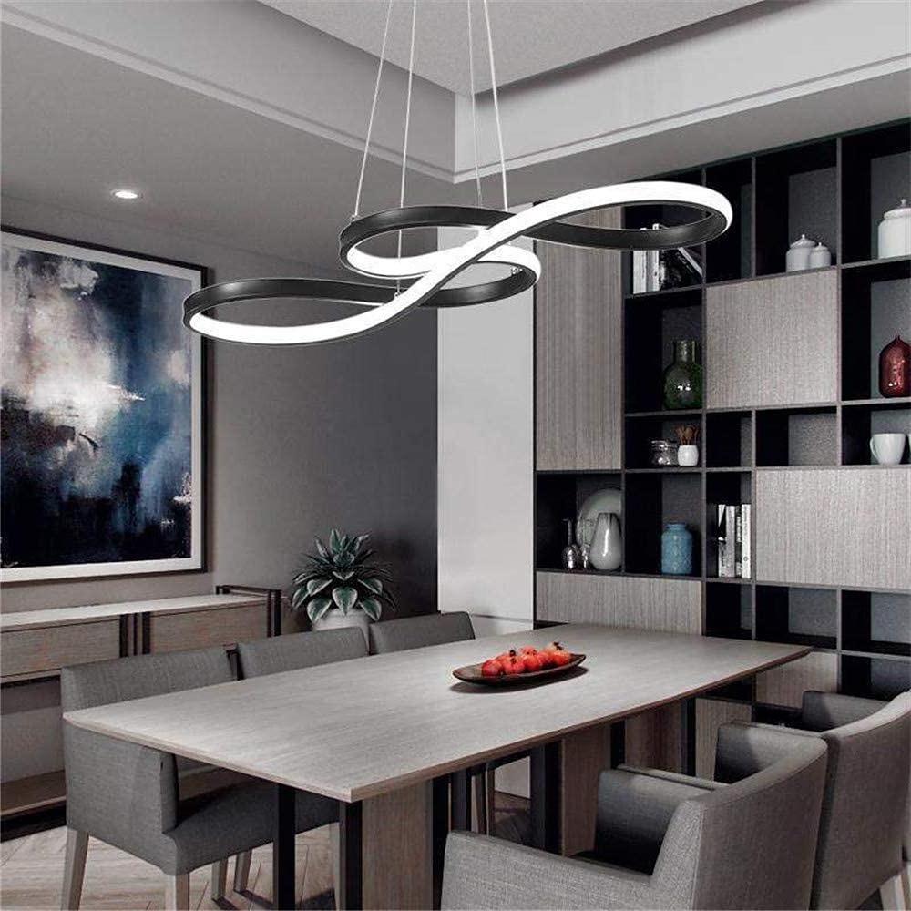 Modern Geometric LED Pendant Light - Aluminum Wave Design