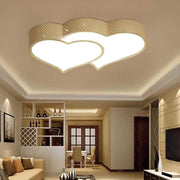 Heart Shaped LED Flush Mount Ceiling Light with Dimmable Remote