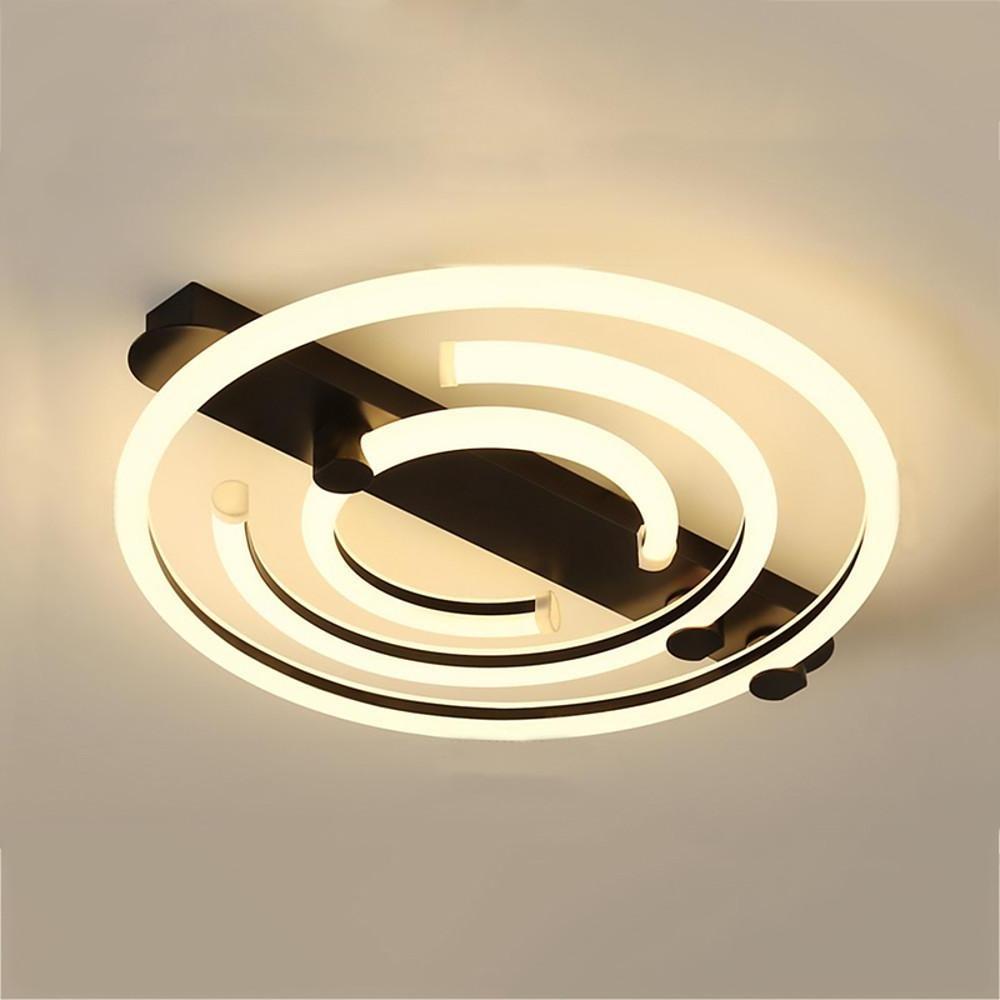 Modern Abstract Circular LED Flush Mount Ceiling Light - 36W