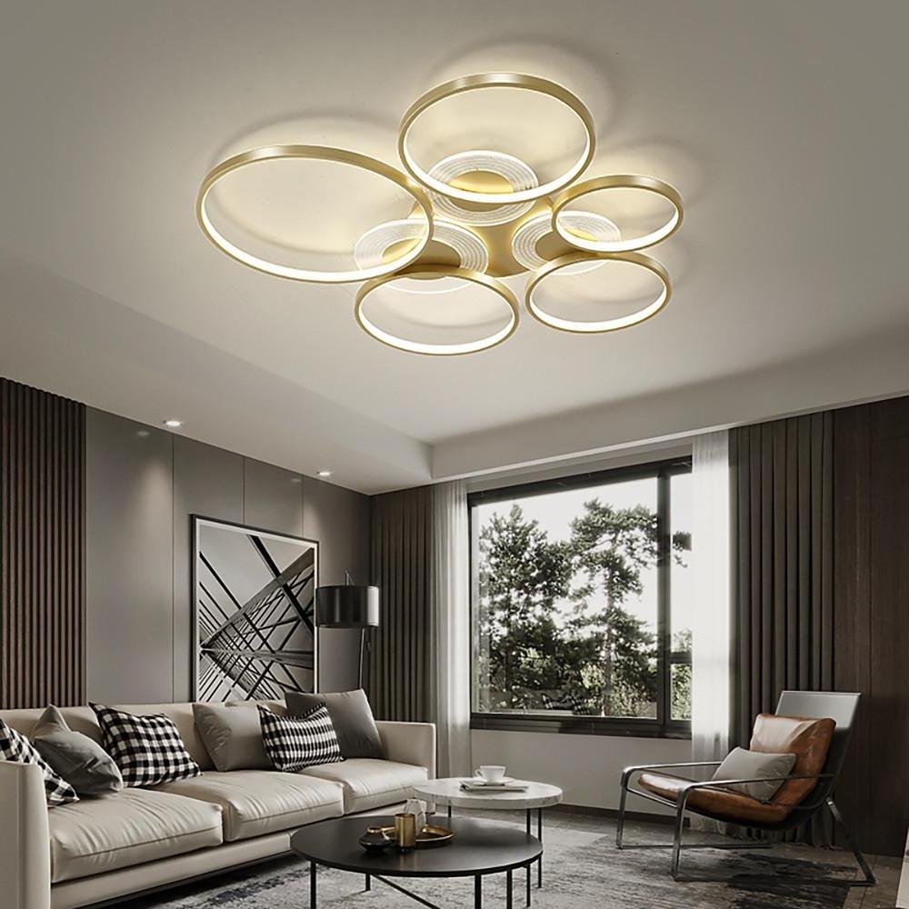 Nordic Circles LED Flush Mount Ceiling Light Metal Acrylic