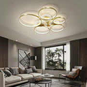 Nordic Circles LED Flush Mount Ceiling Light Metal Acrylic