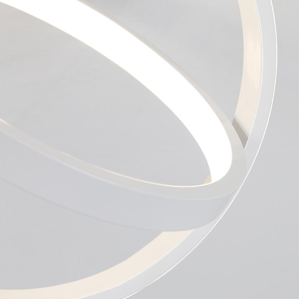 Modern LED Flush Mount Ceiling Light with Interlaced Rings