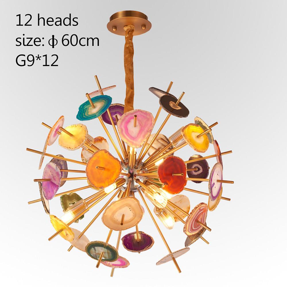 Modern Colorful Globe Pendant Chandelier with 3D LED Effect