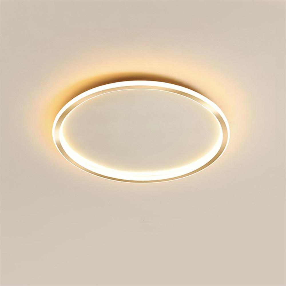 Modern Circular LED Flush Mount Ceiling Light - Metal 20" 50W