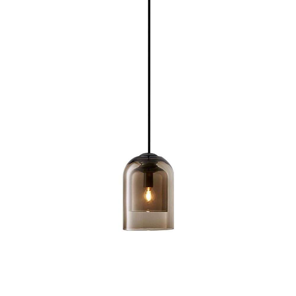 Nordic Glass Pendant Light with LED – Modern Industrial Ceiling Lamp