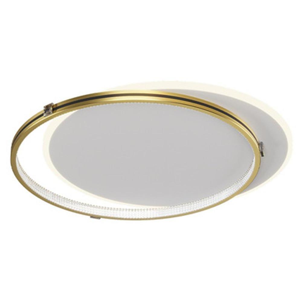 Modern Dual Circle LED Flush Mount Ceiling Light with Dimming