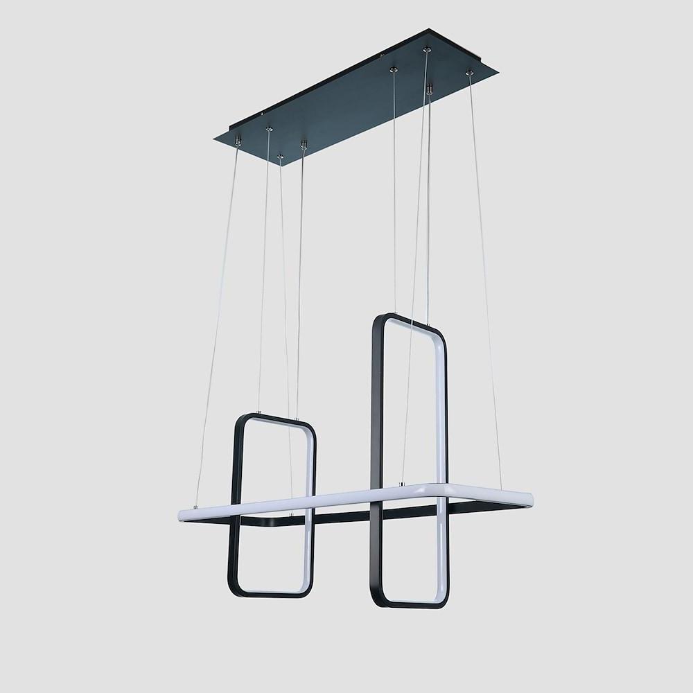 Rectangular LED Modern Chandelier Aluminum Pendant Light