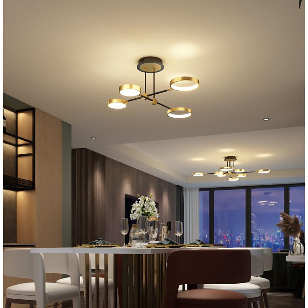 Nordic Circular LED Flush Mount Ceiling Light - Metal & Aluminum
