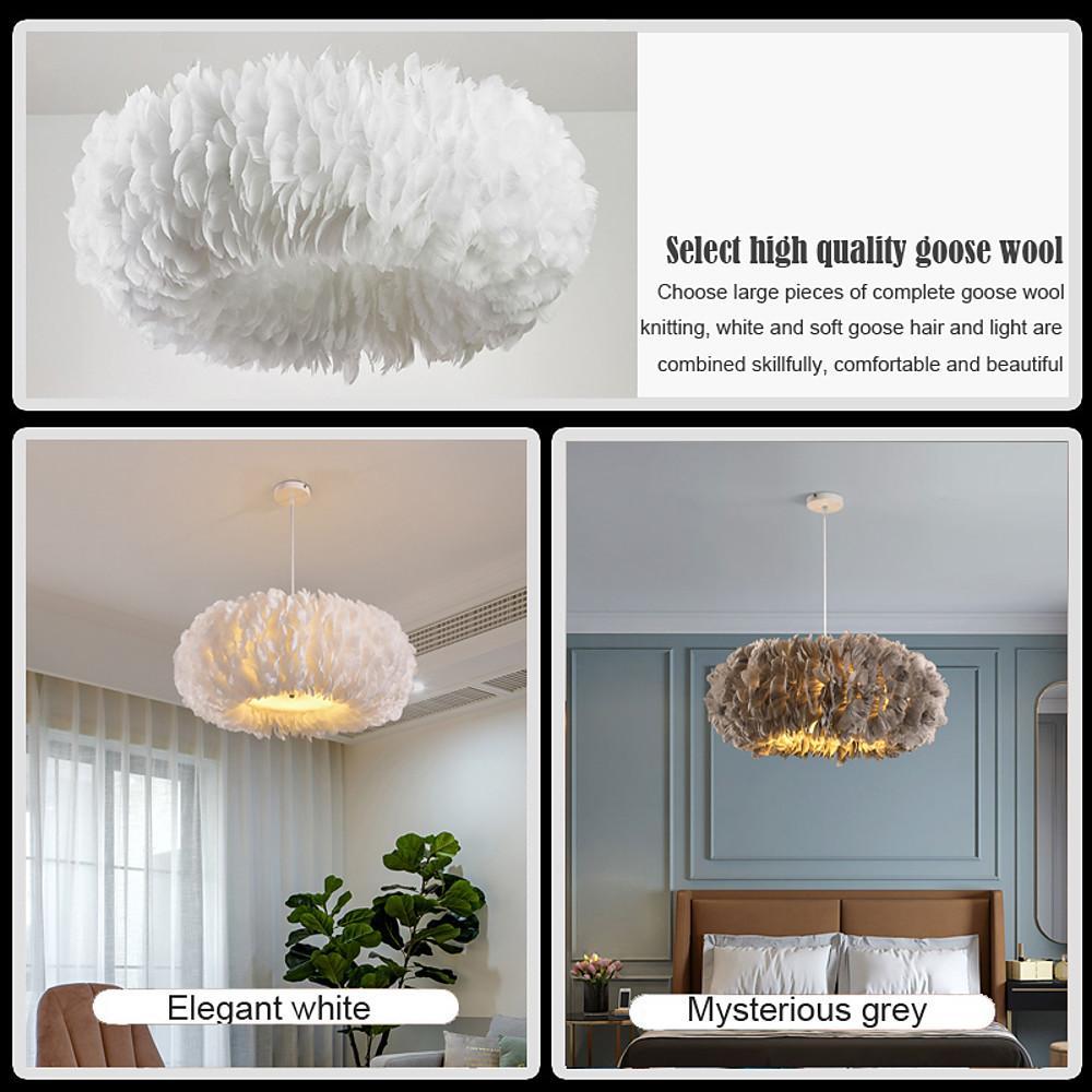 Nordic Feather Pendant Light - Artistic Ambient Ceiling Fixture