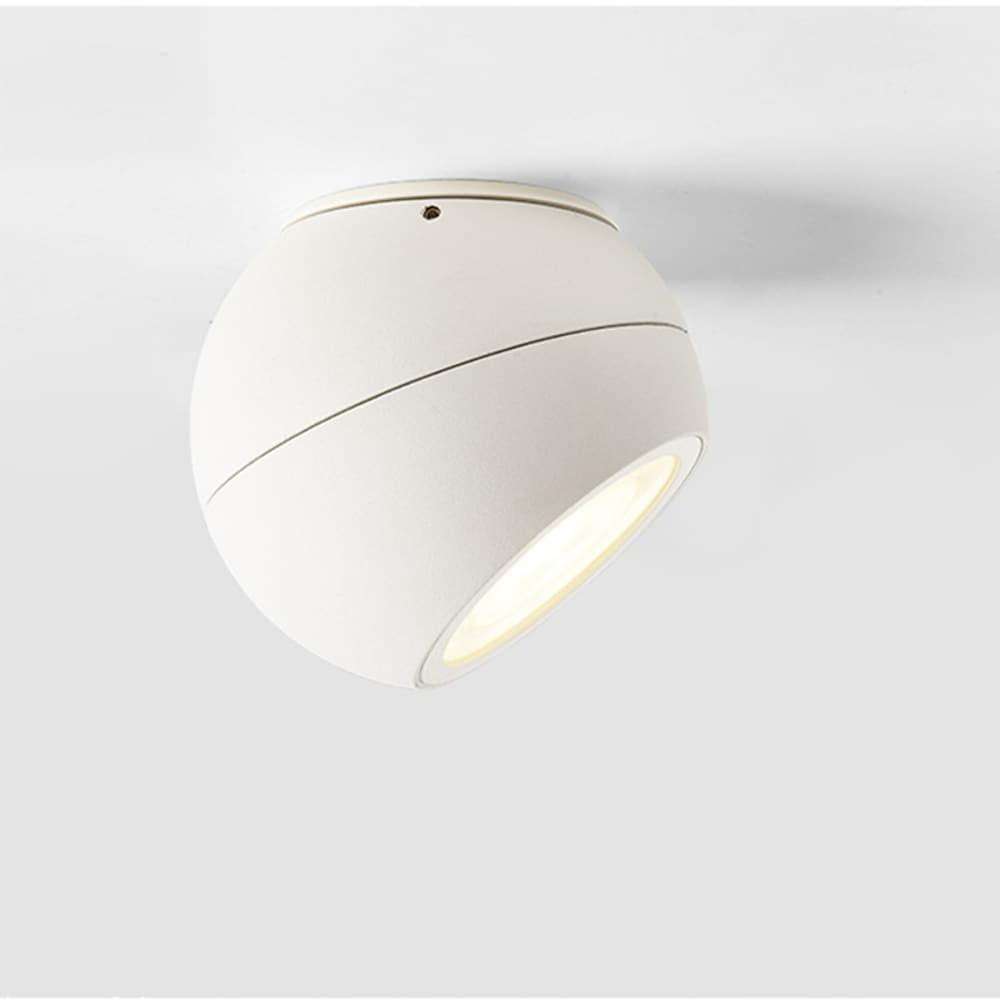 Minimalist Globe LED Flush Mount Ceiling Light | Aluminum Spotlight