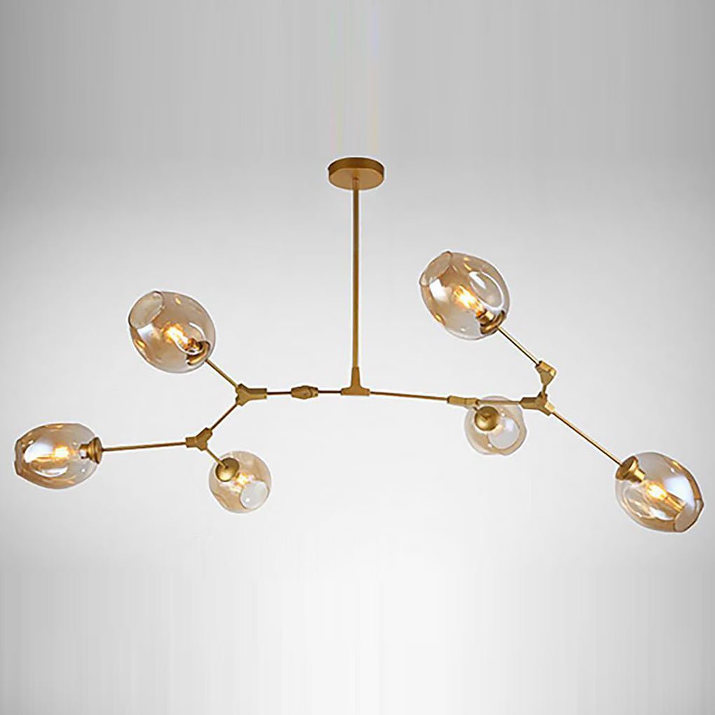 Bubble Sputnik Chandelier - 5 to 11 Lights, Gold Finish