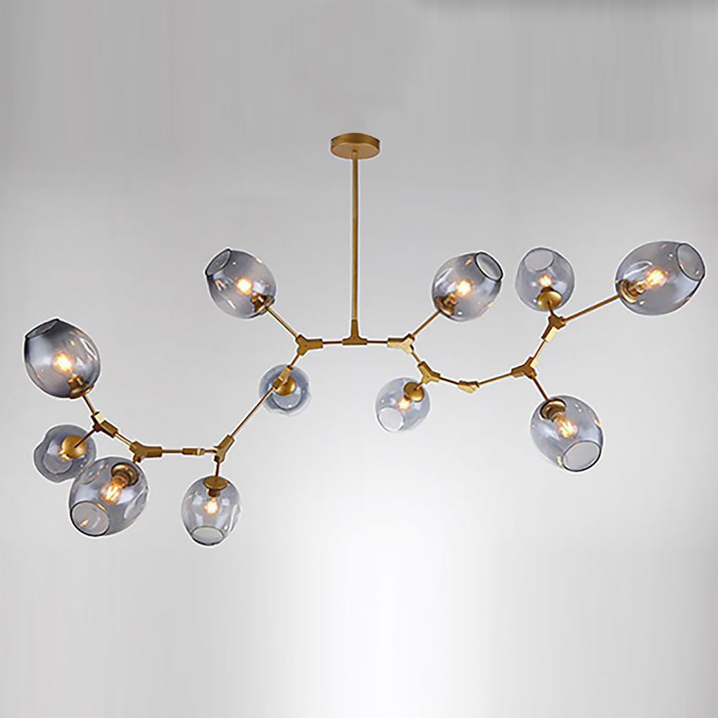 Bubble Sputnik Chandelier - 5 to 11 Lights, Gold Finish