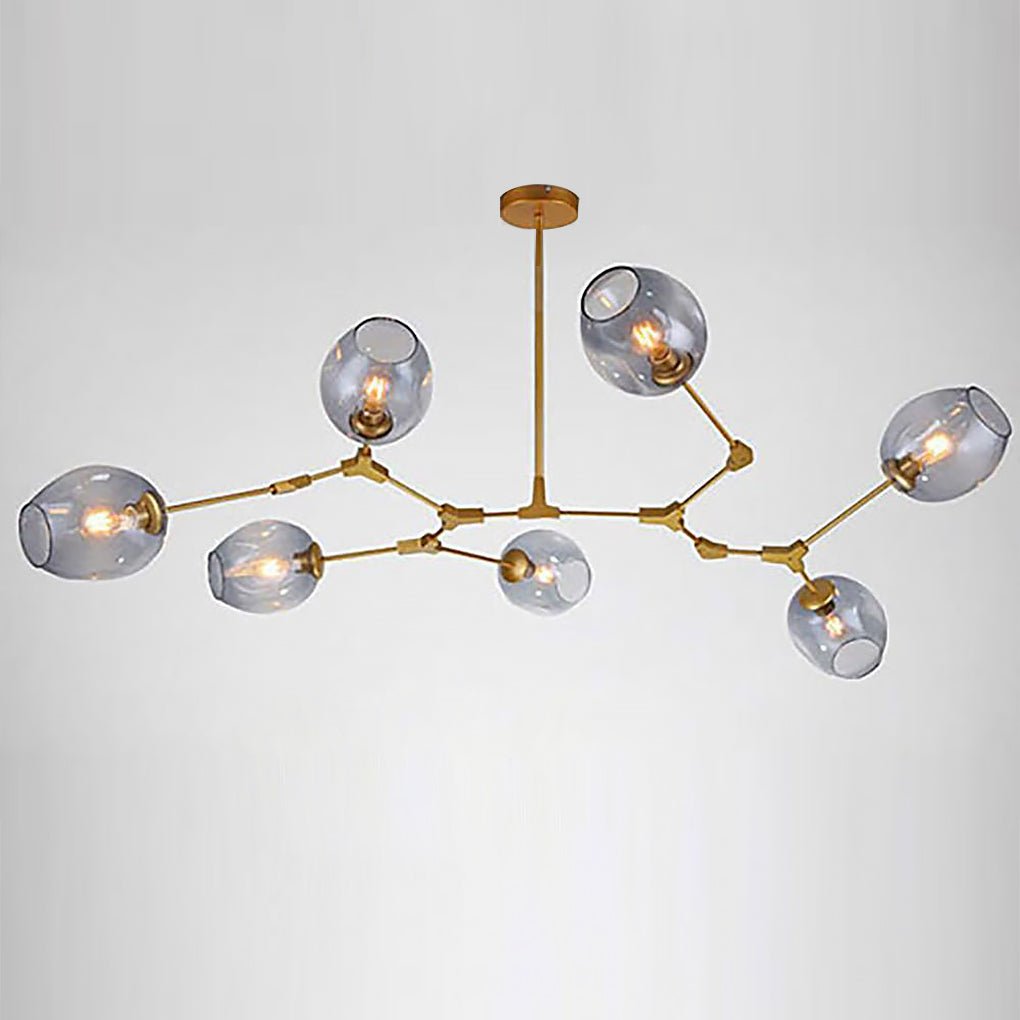 Bubble Sputnik Chandelier - 5 to 11 Lights, Gold Finish