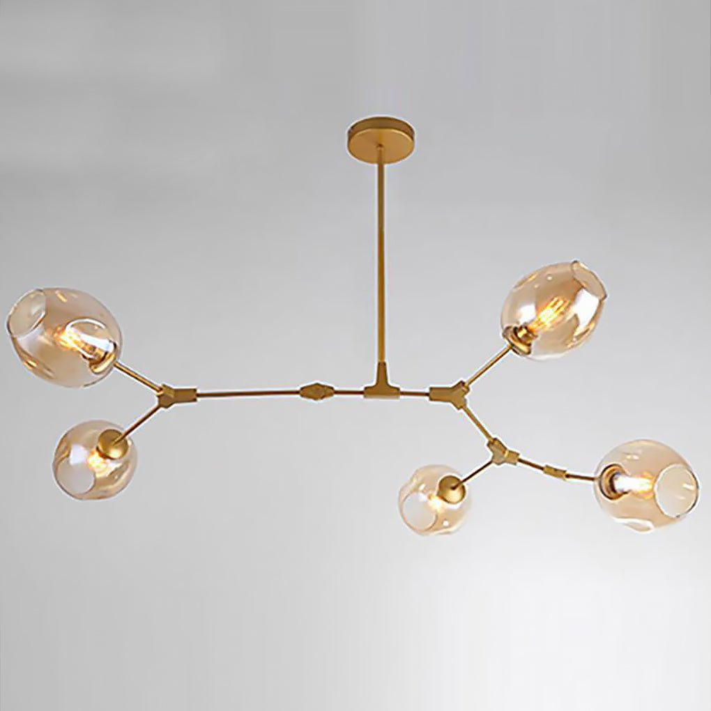 Bubble Sputnik Chandelier - 5 to 11 Lights, Gold Finish