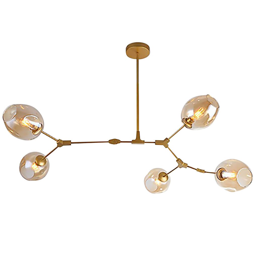 Bubble Sputnik Chandelier - 5 to 11 Lights, Gold Finish