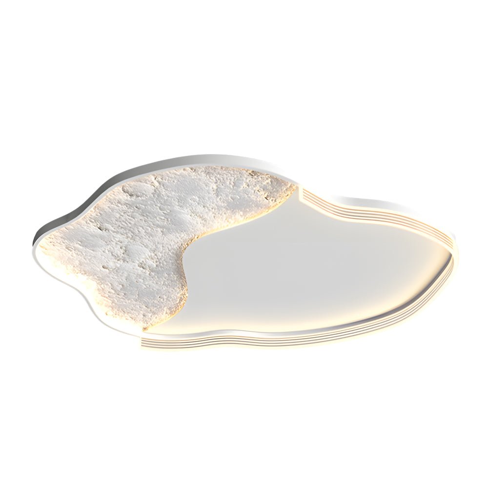 Lunar Texture LED Flush Mount Ceiling Light with 3-Step Dimming