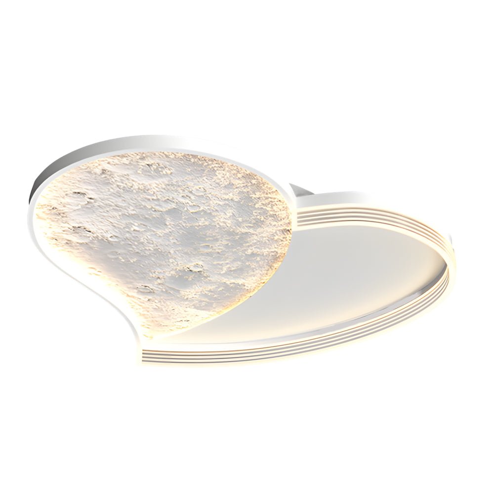 Lunar Texture LED Flush Mount Ceiling Light with 3-Step Dimming