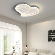 Lunar Texture LED Flush Mount Ceiling Light with 3-Step Dimming