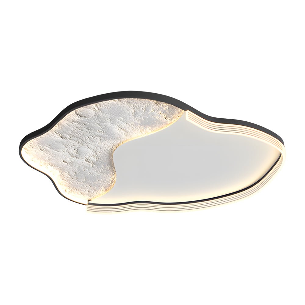 Lunar Texture LED Flush Mount Ceiling Light with 3-Step Dimming