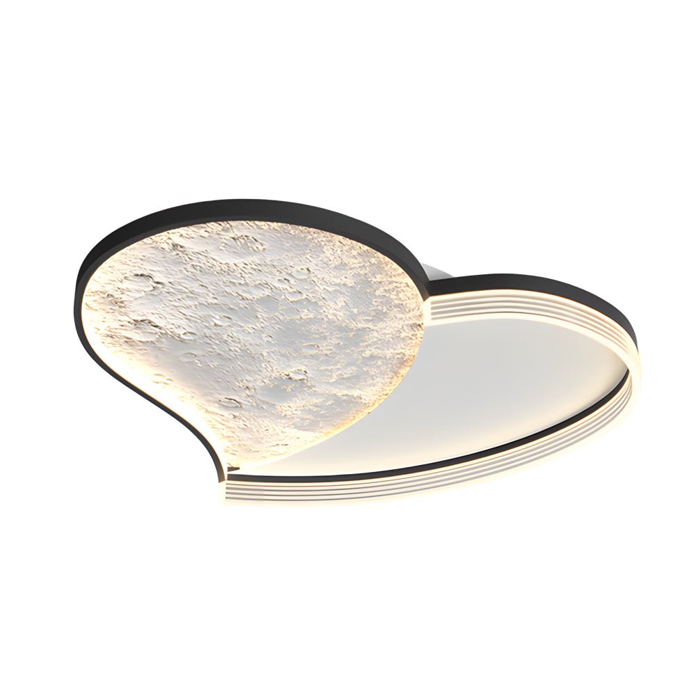 Lunar Texture LED Flush Mount Ceiling Light with 3-Step Dimming