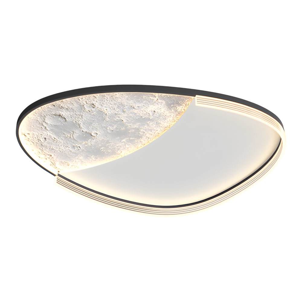 Lunar Texture LED Flush Mount Ceiling Light with 3-Step Dimming