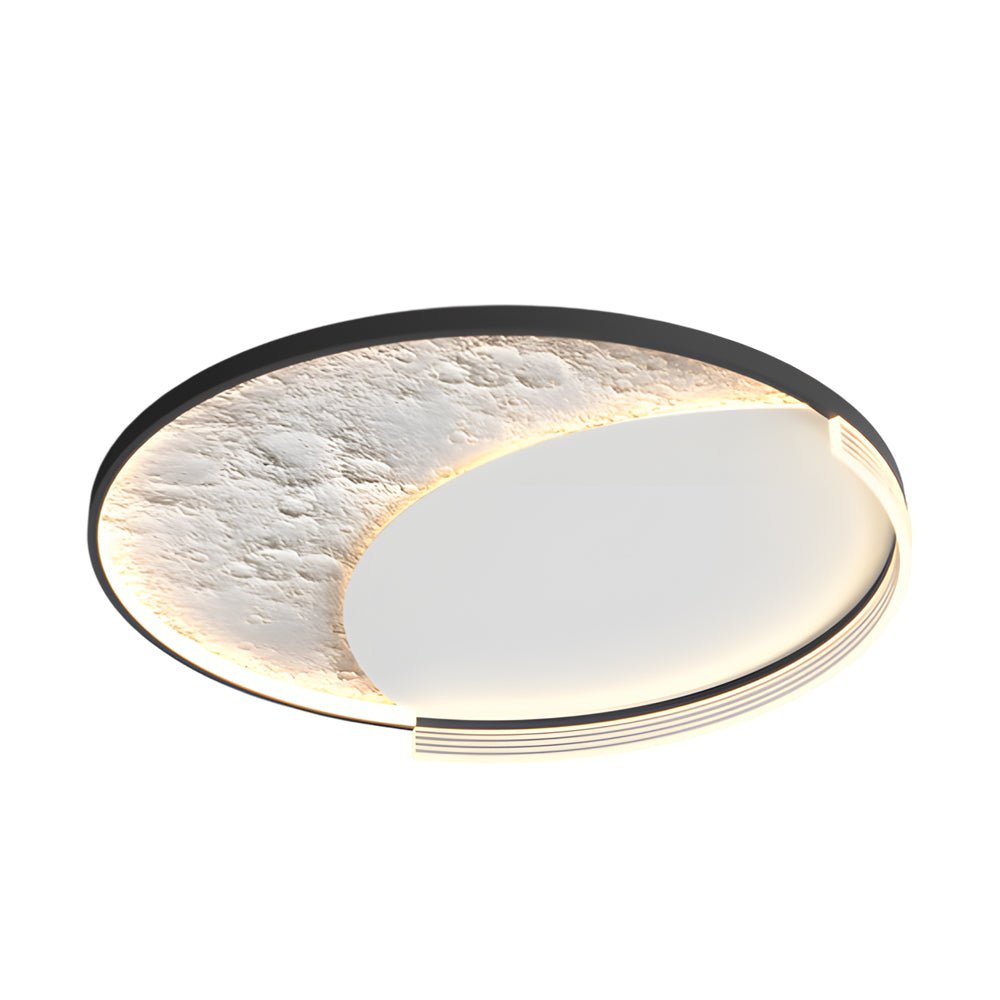 Lunar Texture LED Flush Mount Ceiling Light with 3-Step Dimming