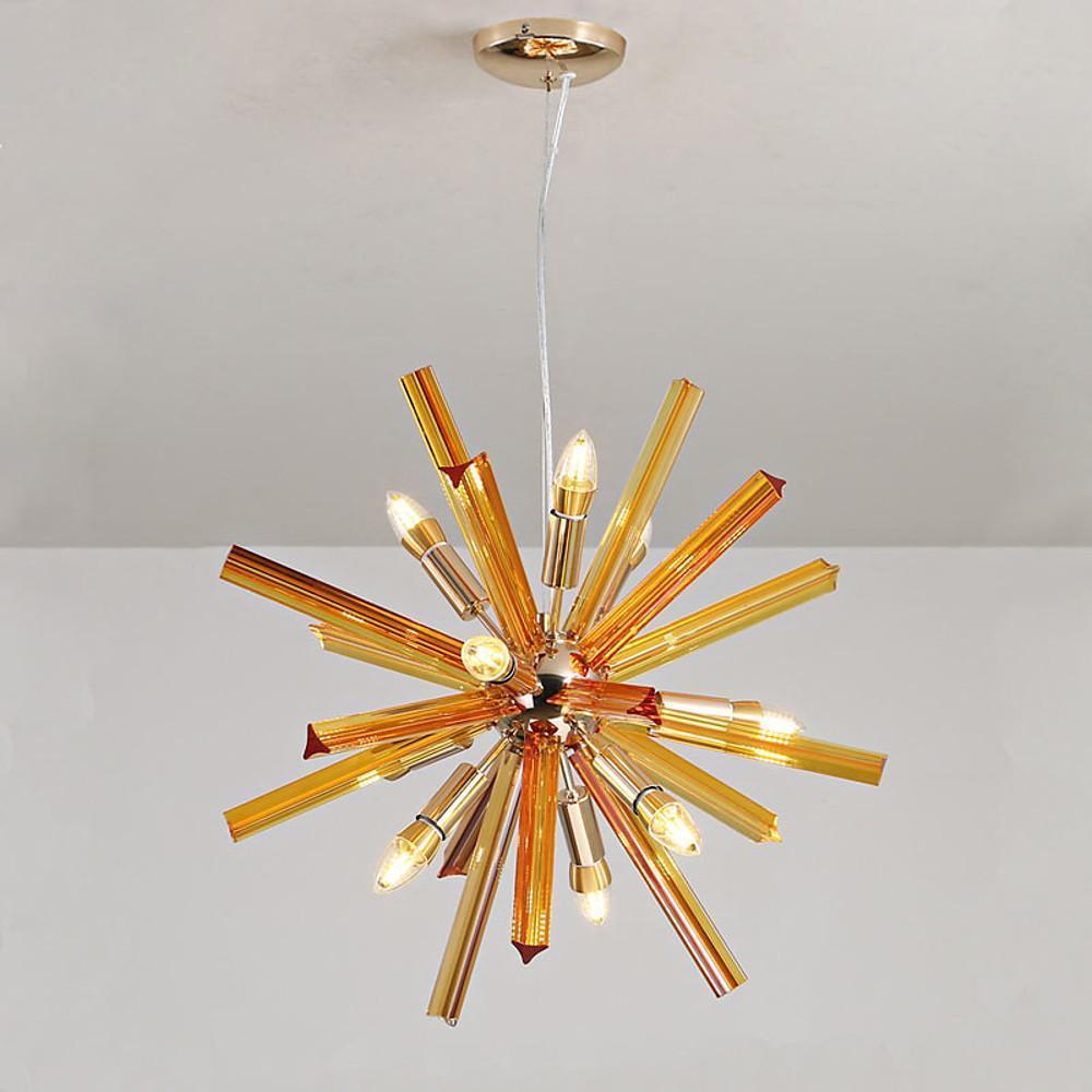 9-Light Modern Metal Pendant Light Kitchen Island Chandelier