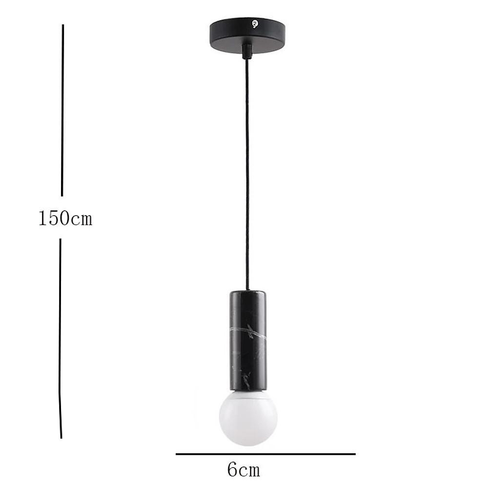 Modern Elongated Ceramic LED Pendant Light - Metal & Ceramic