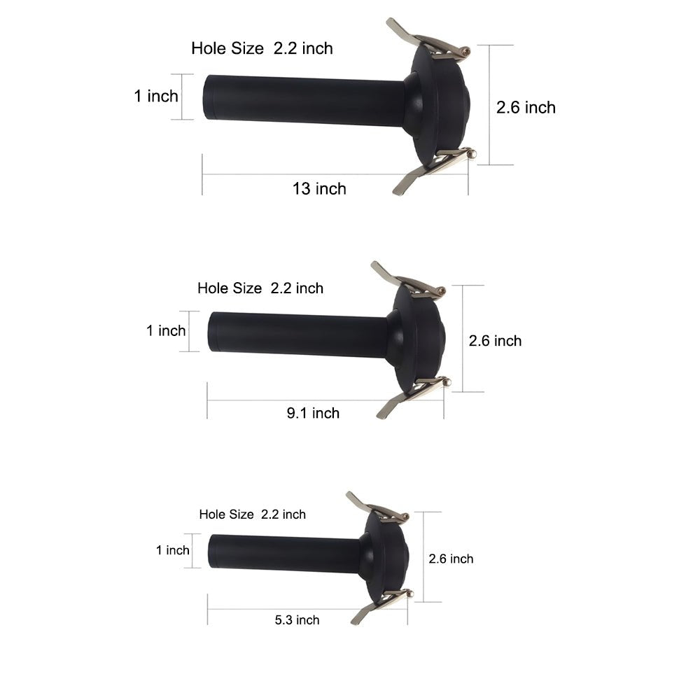 Rotatable Long Tube Recessed LED Spotlight - Modern Aluminum