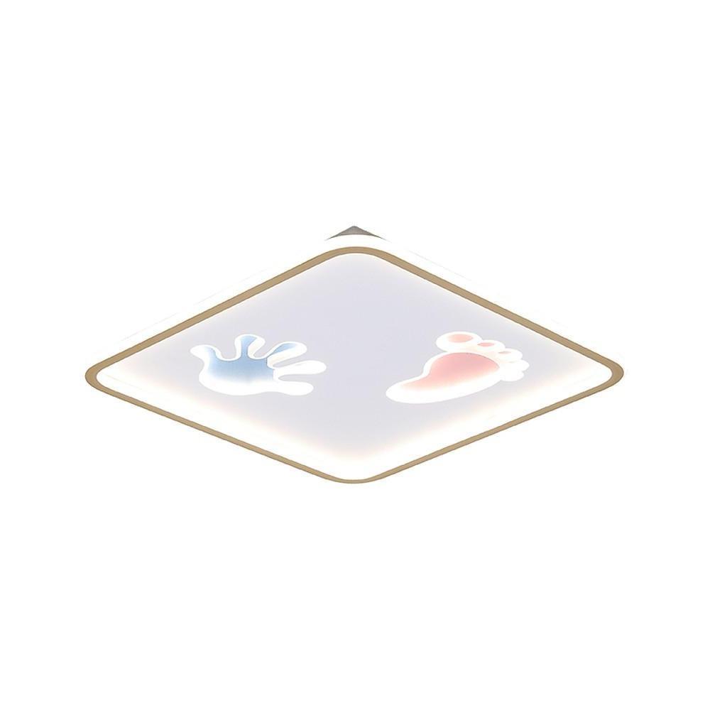 Hand & Foot Print LED Flush Mount Ceiling Light for Kids Room