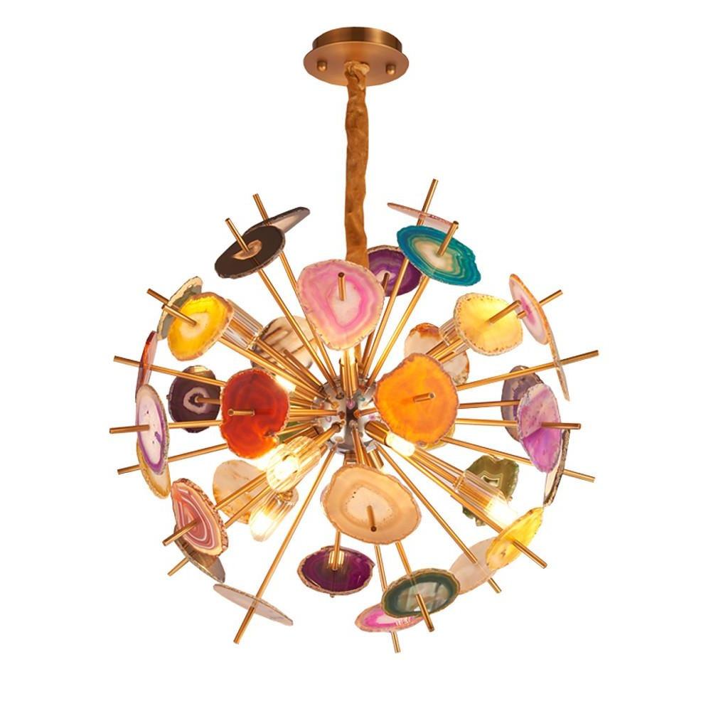 Modern Colorful Globe Pendant Chandelier with 3D LED Effect