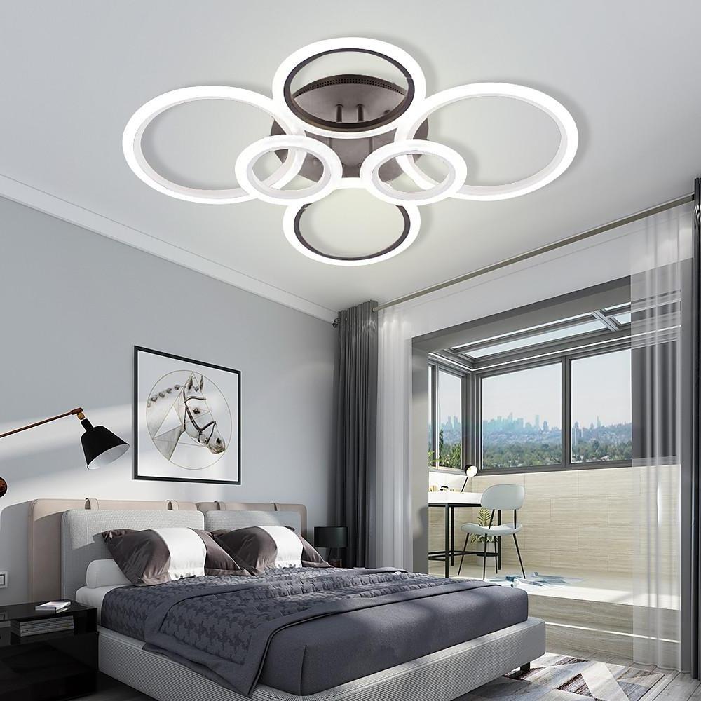 Modern Circular Aluminum Flush Mount LED Ceiling Light