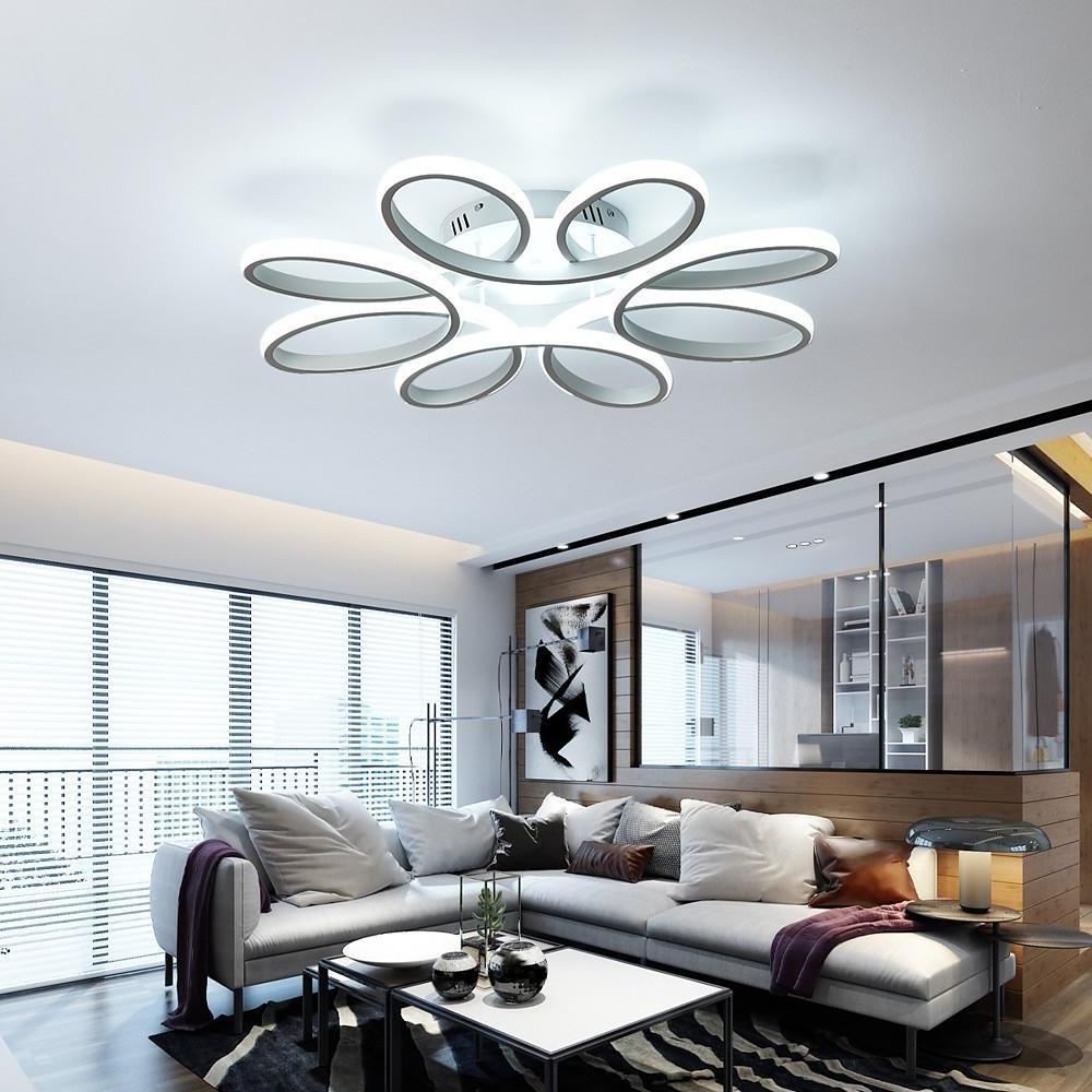 Flower Shaped Dimmable LED Ceiling Light Modern Flush Mount