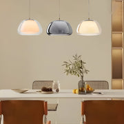 Modern Glass Pendant Light with Three-Step Dimming