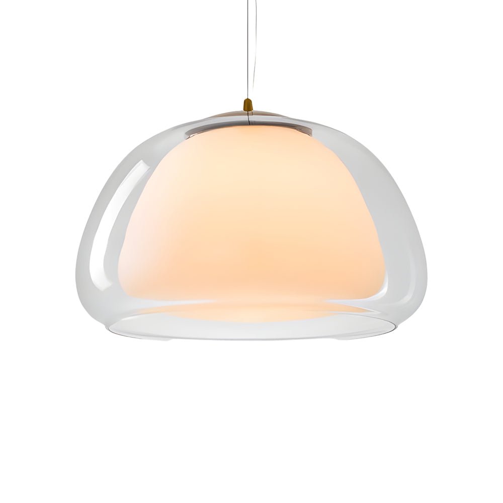 Modern Glass Pendant Light with Three-Step Dimming