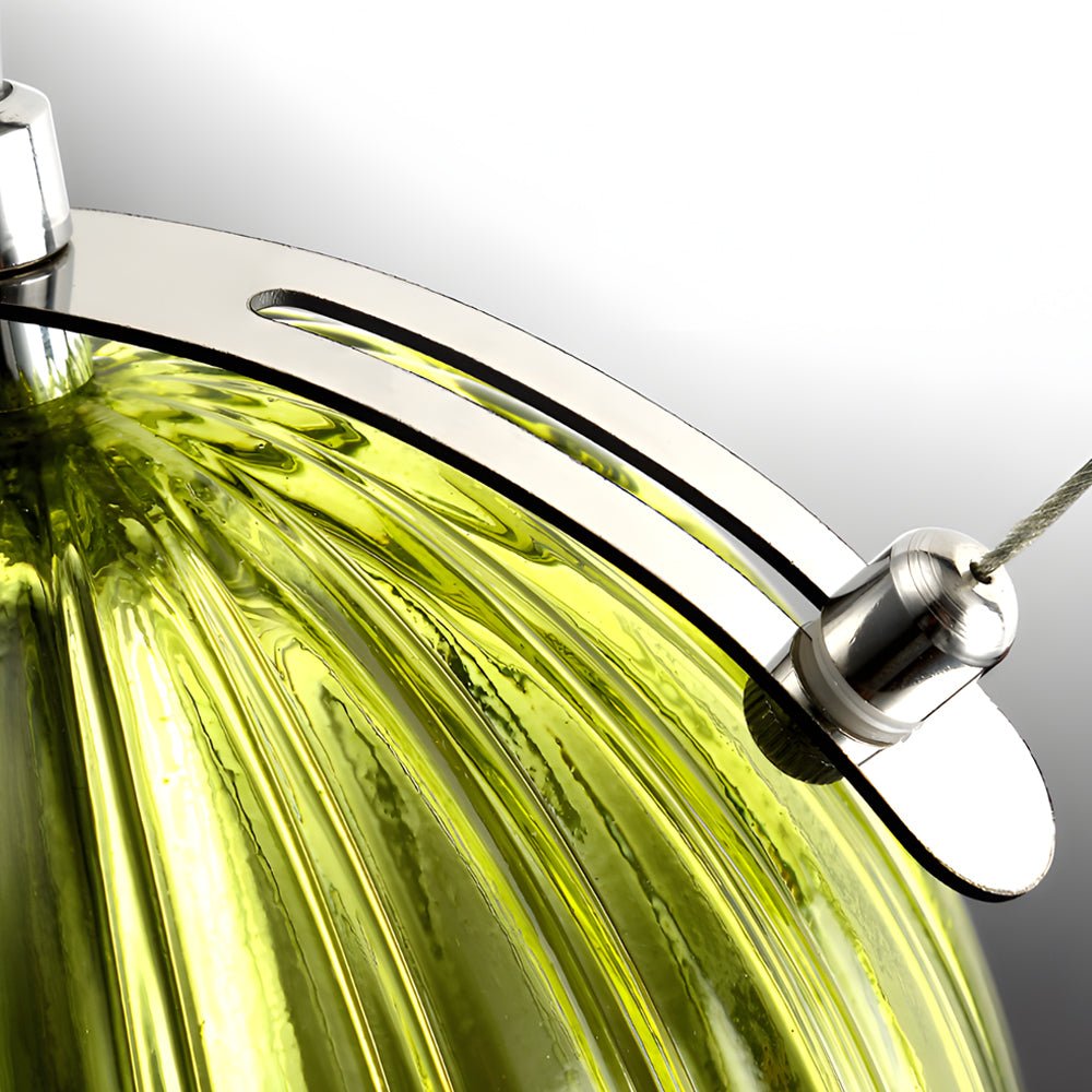 Nordic Minimalist Glass Pendant Light with Adjustable Height