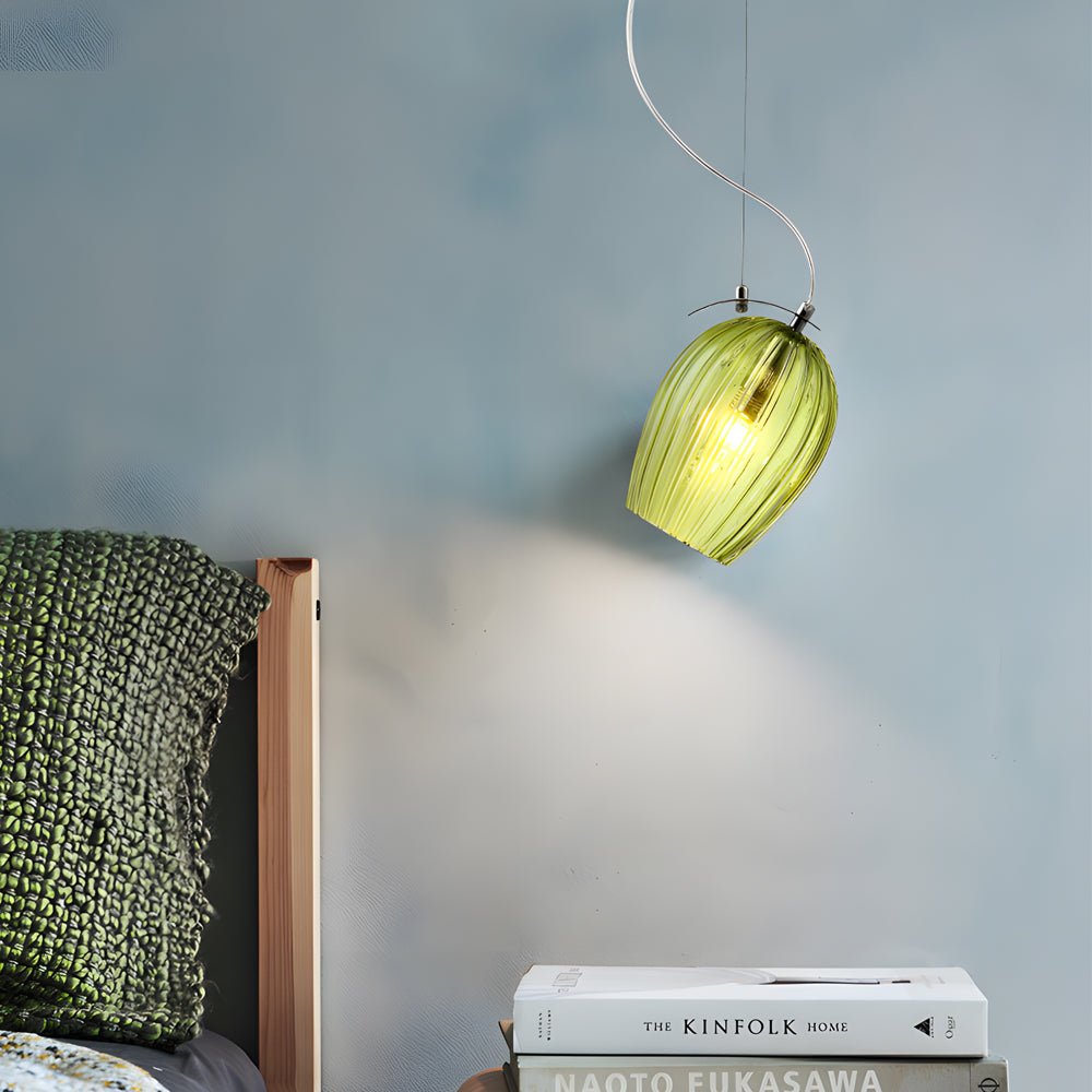 Nordic Minimalist Glass Pendant Light with Adjustable Height